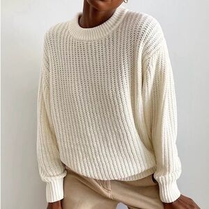 Wilfred chenille Cozy Cream Sweater